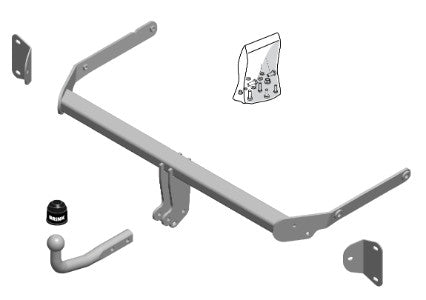 FORD B-MAX (JK)  Brink swan neck (fixed)  Wiring Harness Included