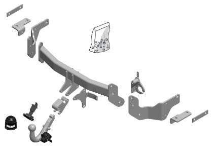KIA SORENTO II (XM)  Detachable towbar  Wiring Harness Included