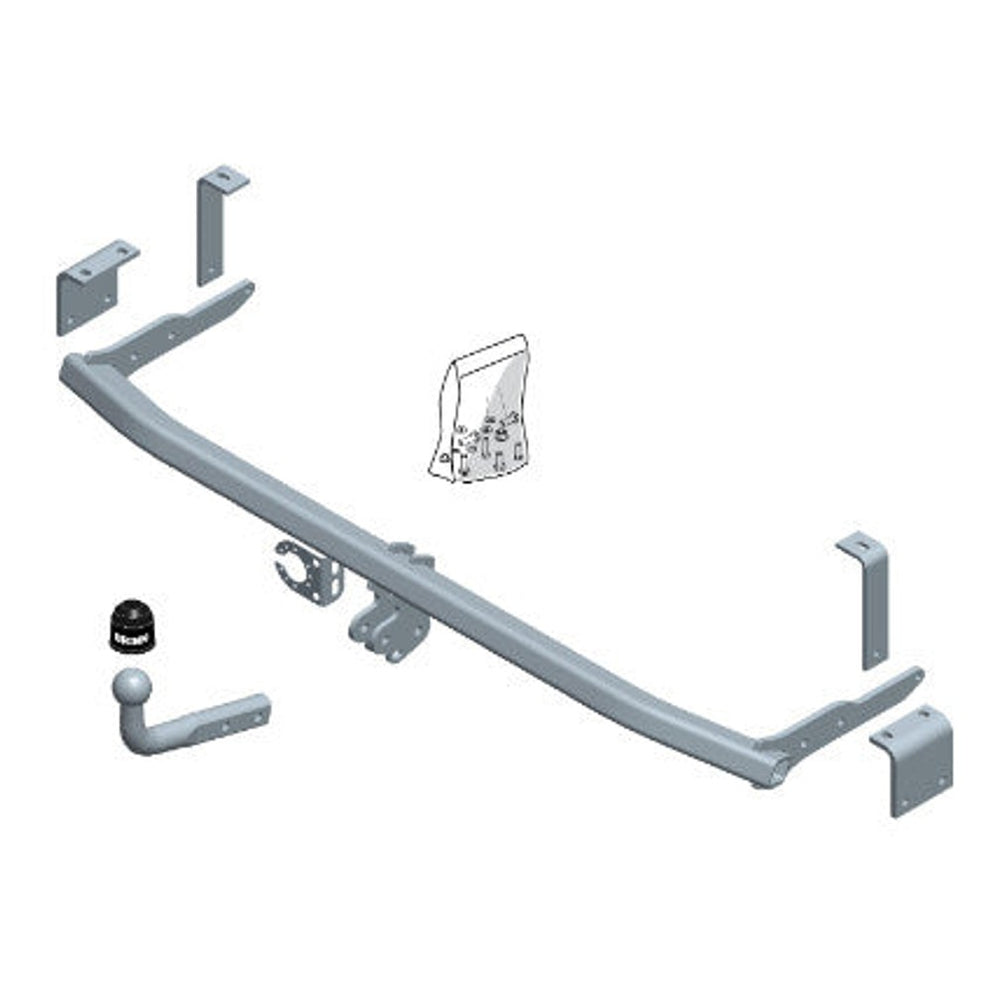 Renault Kangoo / Kangoo Express (Fw/Kw) Brink Swan Neck (Fixed) Wiring Harness Included (2008-2021)