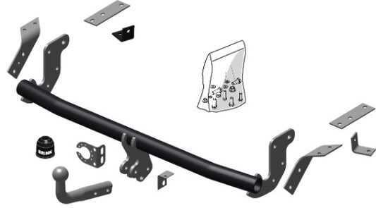 PEUGEOT 4008  Brink swan neck (fixed)  Wiring Harness Included