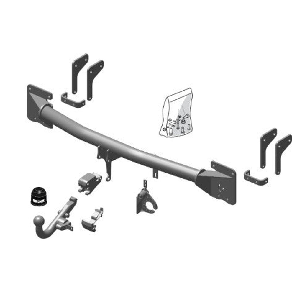 Mitsubishi Outlander III (Gg_W, Gf_W, Zj) Detachable Towbar Wiring Harness Included (2012-2023)