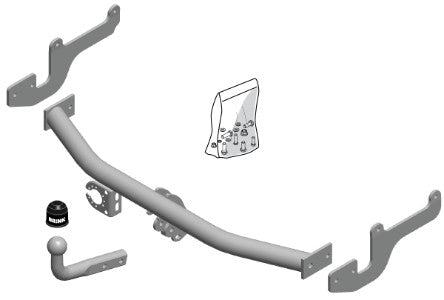 RENAULT CLIO IV (BH_)  Brink swan neck (fixed)  Wiring Harness Included