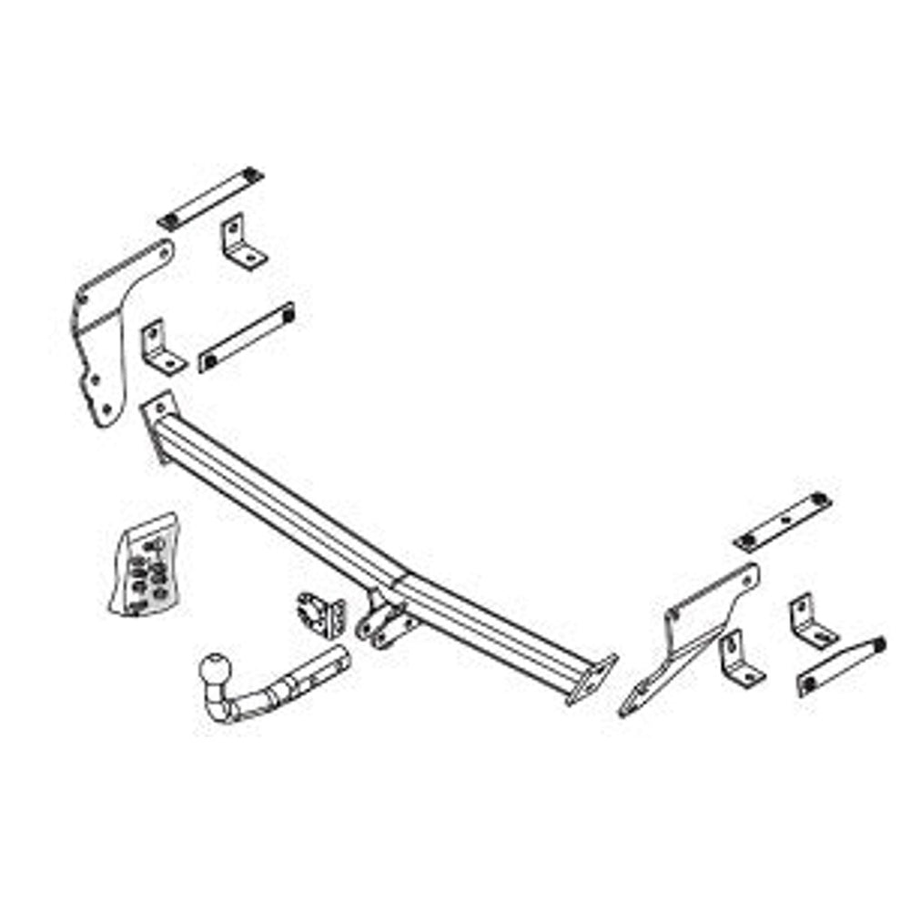Nissan Qashqai II (J11) Brink Swan Neck (Fixed) Wiring Harness Included (2013-2022)