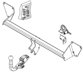 MINI MINI PACEMAN (R61)  Detachable towbar  Wiring Harness Included