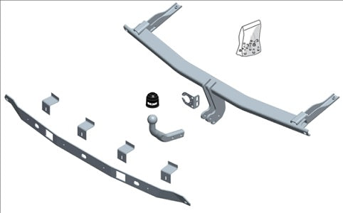 VW CADDY IV  Brink swan neck (fixed)  Wiring Harness Included