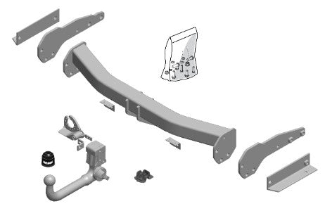 JEEP GRAND CHEROKEE IV (WK, WK2)  Detachable towbar  Wiring Harness Included