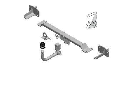 MERCEDES-BENZ GLA-CLASS (X156)  Detachable towbar  Wiring Harness Included