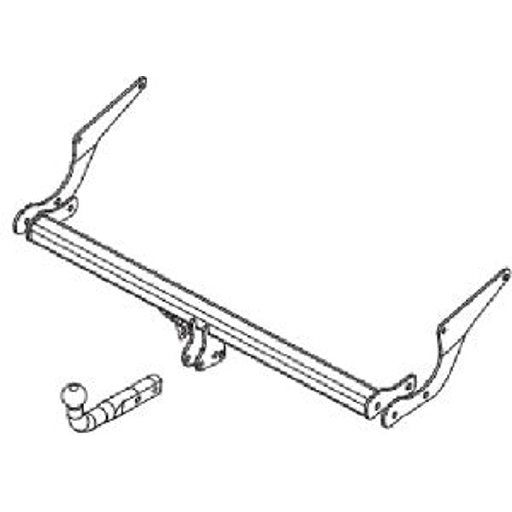 Renault Captur (J5_) Brink Swan Neck (Fixed) Wiring Harness Included (2013-2019)