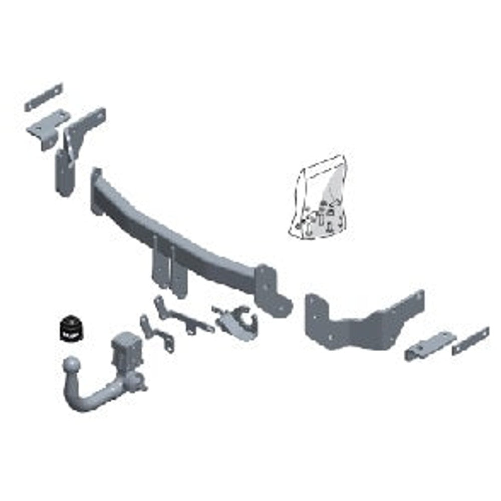 Hyundai Santa Fe III (Dm) Detachable Towbar Plug n Play Wiring Harness Included (2012-2018)