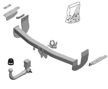 NISSAN X-TRAIL (T32)  Detachable towbar  Wiring Harness Included