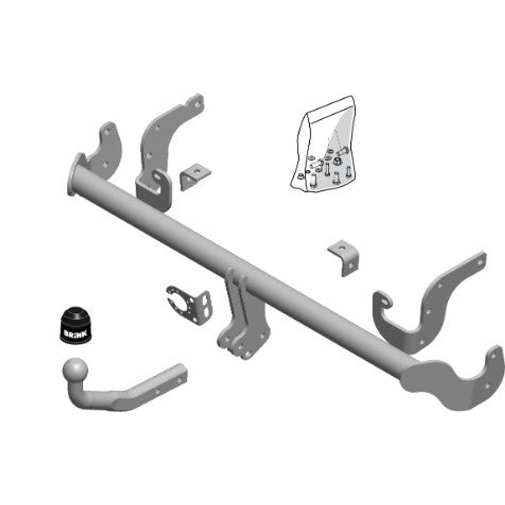 Citroen C4 Cactus Brink Swan Neck (Fixed) Wiring Harness Included (2014-2018)