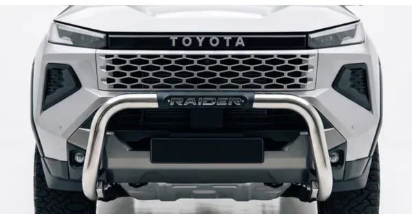 Hilux PDC Nudge Bar Stainless RAIDER Branding (Fits all Models on New TRAVO Hilux) 2026 >