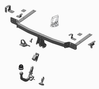 HONDA CR-V IV (RM_)  Detachable towbar  Wiring Harness Included