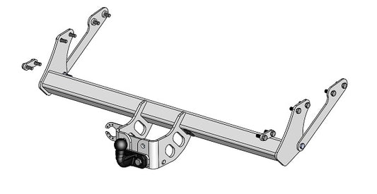 TOYOTA HILUX VIII Pickup (GD6)  Flanged ball towbar  Wiring Harness Included