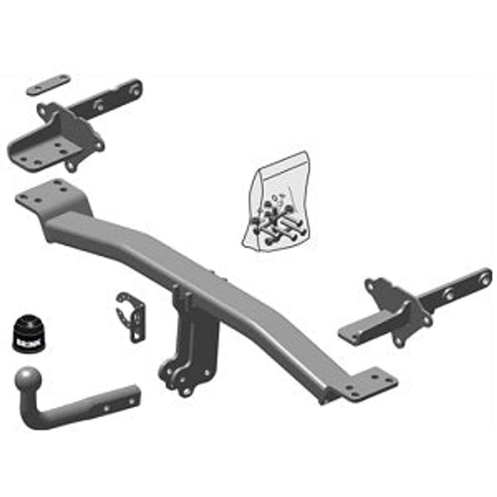 Fiat 500X (334_) Brink Swan Neck (Fixed) Wiring Harness Included (2014-2017)