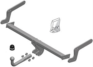 RENAULT DUSTER  Brink swan neck (fixed)  Wiring Harness Included