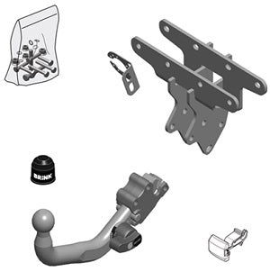 JEEP WRANGLER IV (JK. JL)  Detachable towbar  Wiring Harness Included