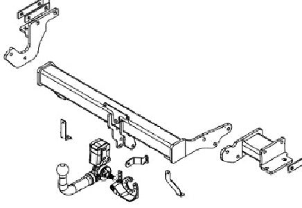 KIA SORENTO III (UM)  Detachable towbar  Wiring Harness Included