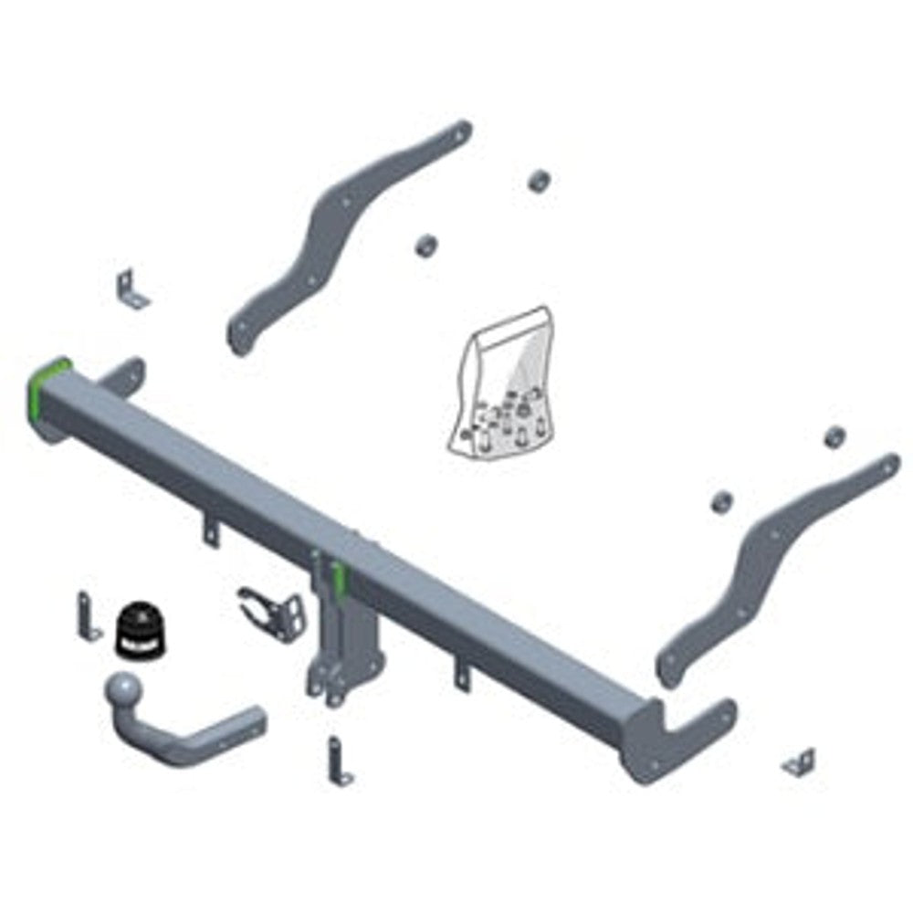 Renault Captur II Brink Swan Neck (Fixed) Wiring Harness Included (2020-Current)