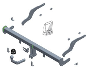 RENAULT CAPTUR II  Brink swan neck (fixed)  Wiring Harness Included