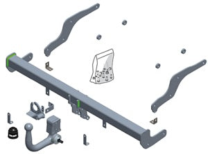 RENAULT CAPTUR II  Detachable towbar  Wiring Harness Included