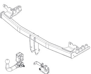 JAGUAR E-PACE (X540)  Detachable towbar  Wiring Harness Included