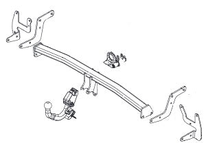 PEUGEOT 2008 II (U_)  Detachable towbar  Wiring Harness Included