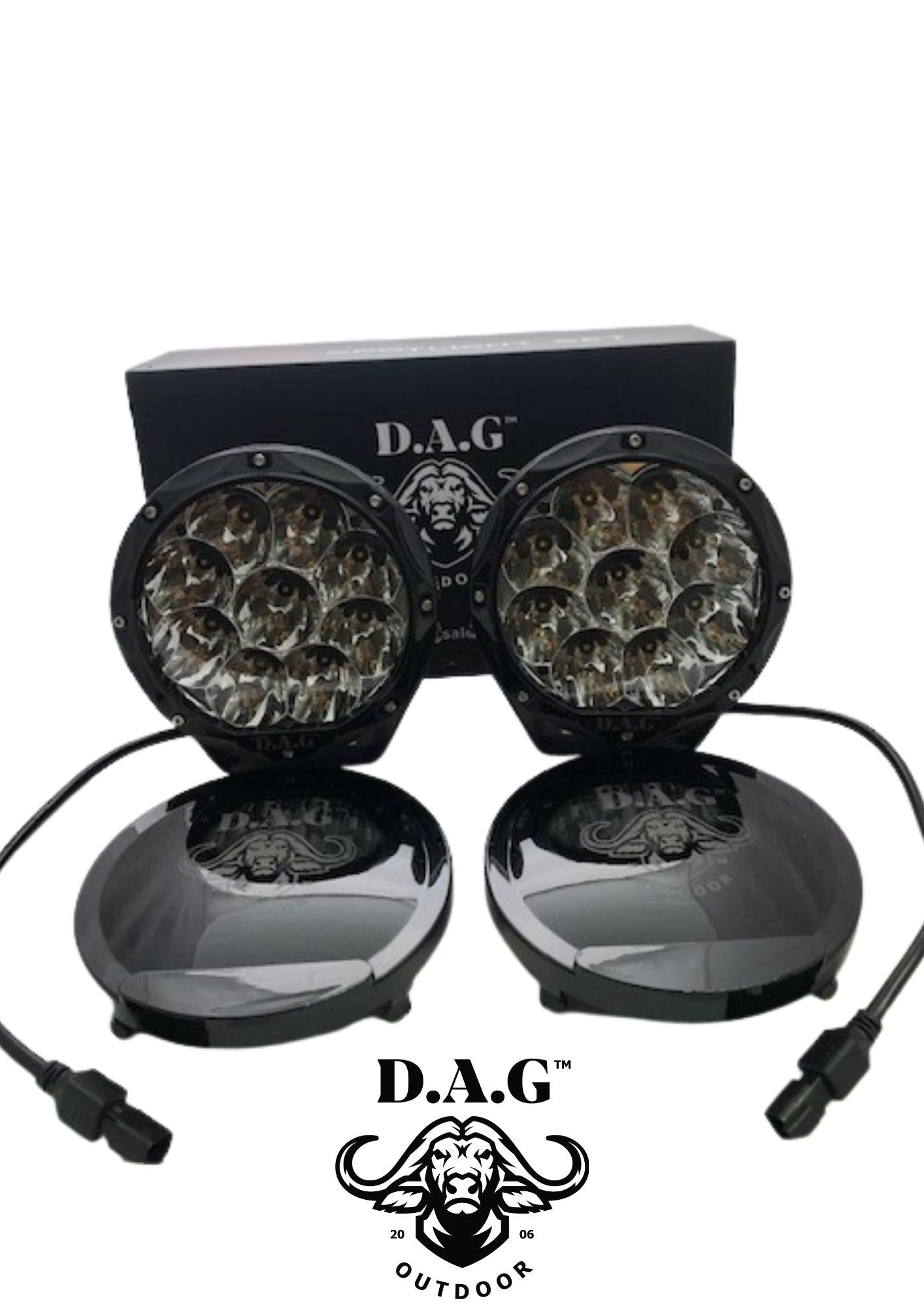 7" 90W LED Spotlight Set