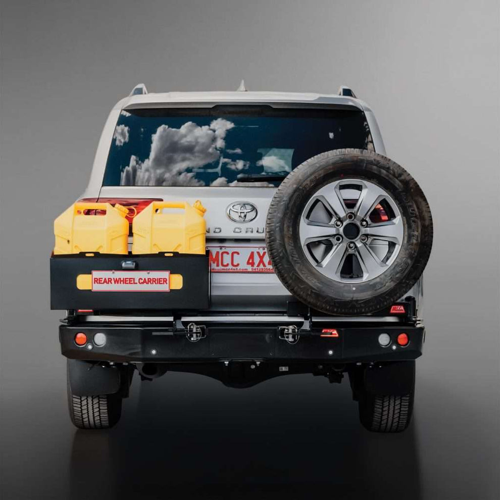 LANDCRUISER 300 SERIES: REAR BUMPER REPLACEMENT WITH 2 X SPARE WHEEL CARRIER ARMS