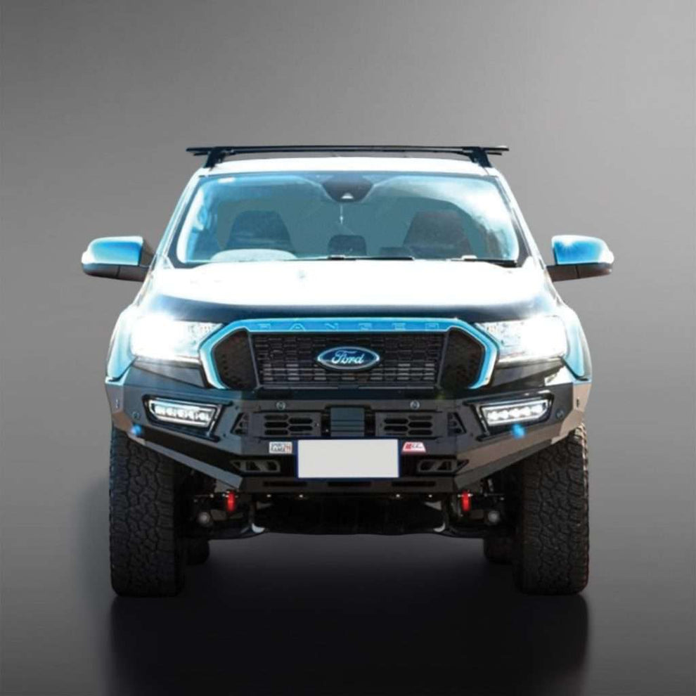 RANGER T7 & Everest 2016 to 2023: PEGASUS MILD STEEL FRONT BUMPER REPLACEMENT BULLBAR