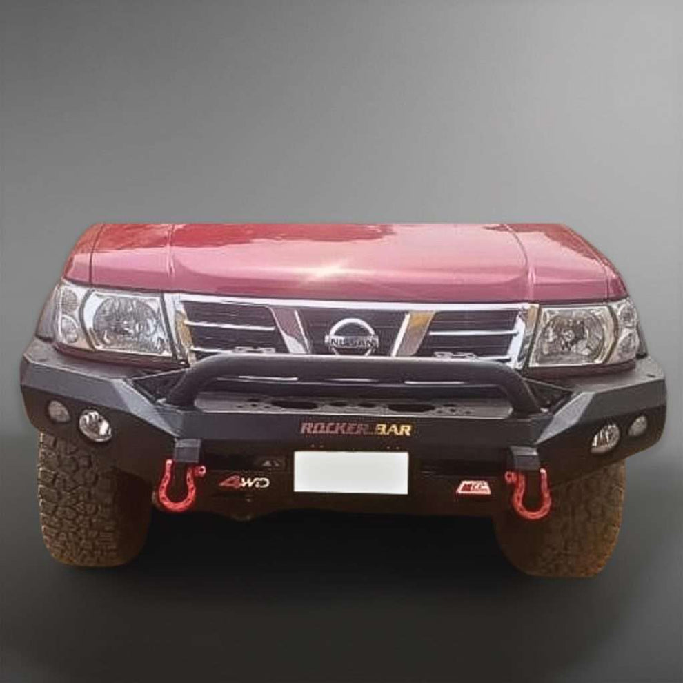 PATROL GU Y61 1998-2004: ROCKER BAR FRONT LOW LOOP BUMPER REPLACEMENT BULLBAR