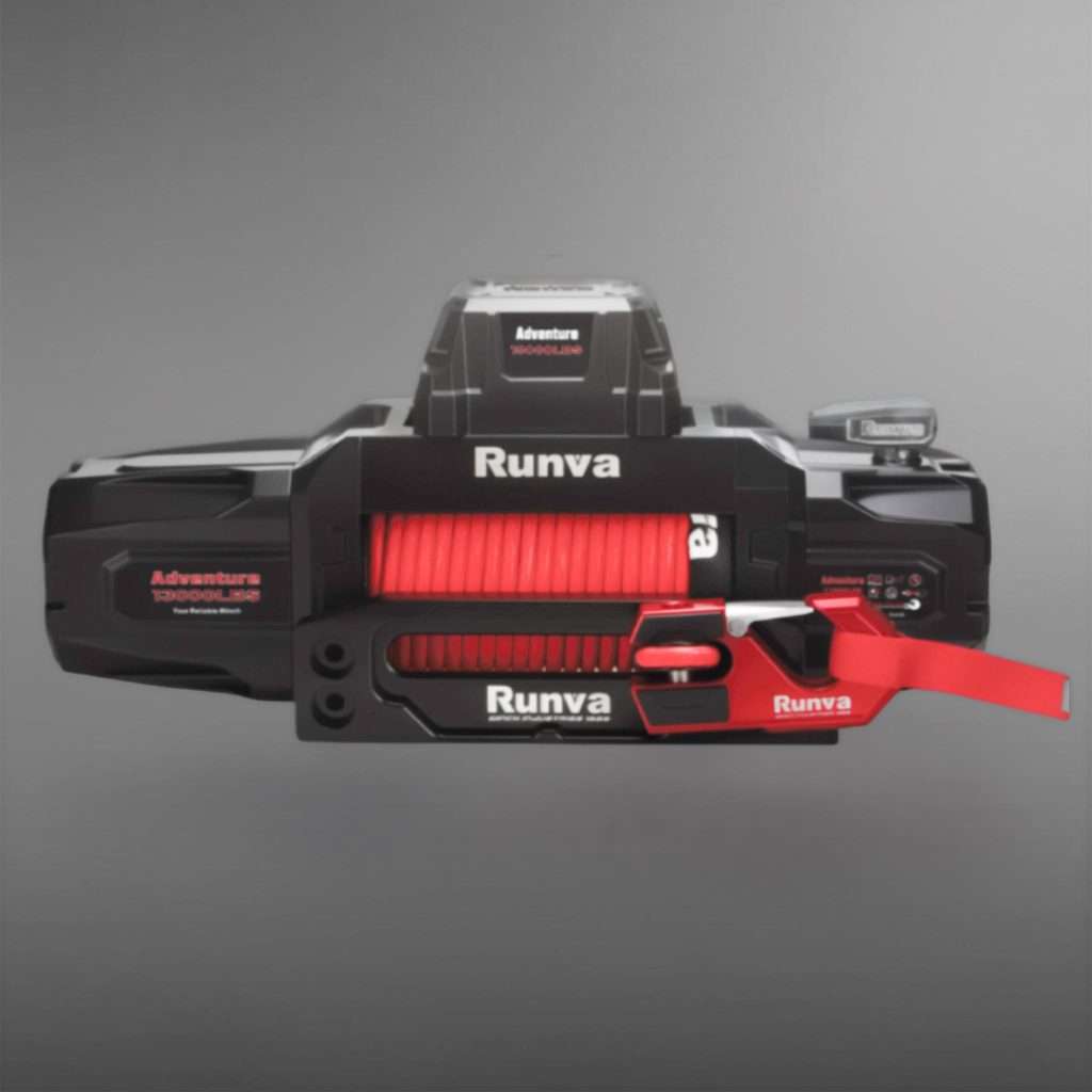 RUNVA WINCH ADVENTURE SERIES - Synthetic Rope 13000lbs (5 897Kg) 12V PREMIUM FULLY IP67 RATED - 2 x Remotes (Wire+Wireless)