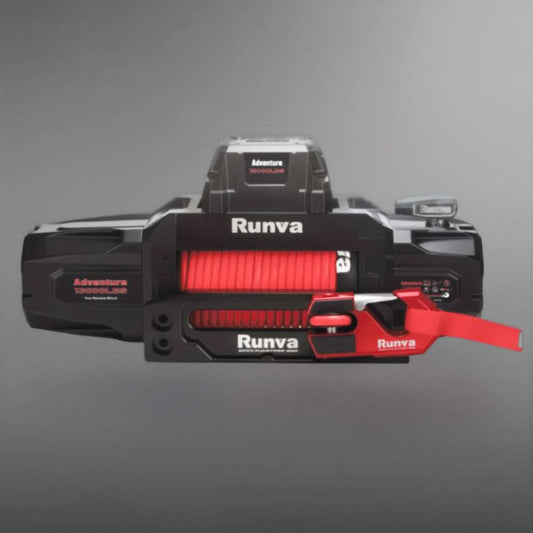 RUNVA WINCH ADVENTURE SERIES - Synthetic Rope 13000lbs (5 897Kg) 12V PREMIUM FULLY IP67 RATED - 2 x Remotes (Wire+Wireless)