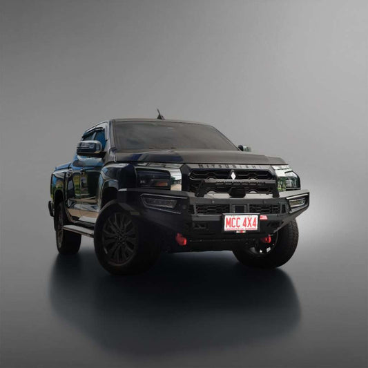 TRITON MV NEW MODEL 2025 to current: PEGASUS MILD STEEL FRONT LOW LOOP BUMPER REPLACEMENT BULLBAR