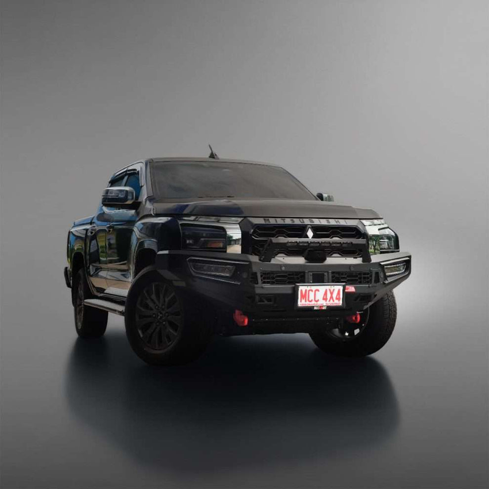 TRITON MV NEW MODEL 2025 to current: PEGASUS MILD STEEL FRONT LOW LOOP BUMPER REPLACEMENT BULLBAR