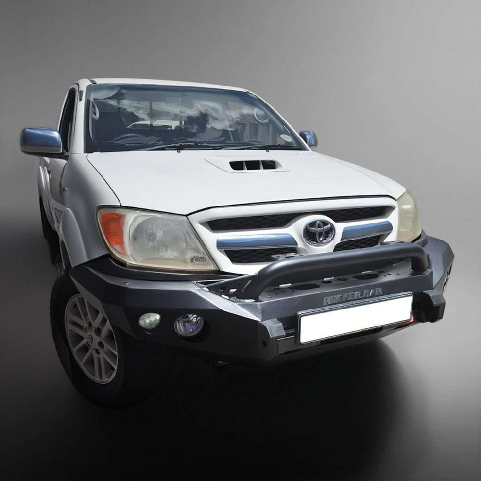 HILUX VIGO D4D 2005 - 2011: ROCKER BAR FRONT LOW LOOP BUMPER REPLACEMENT BULLBAR