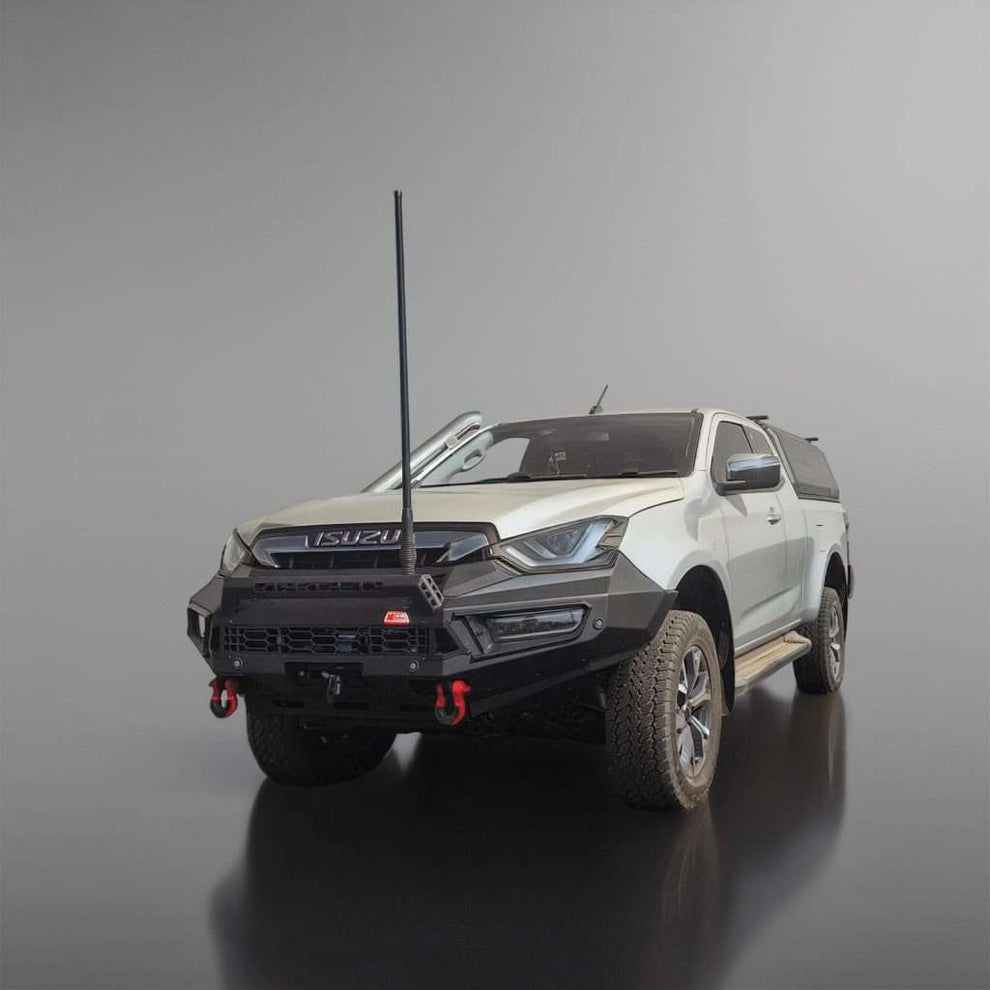 ISUZU D/MAX GEN 7 1,9L & 3LNEW MODEL 2022 to current: PEGASUS MILD STEEL FRONT LOW LOOP BUMPER REPLACEMENT BULLBAR