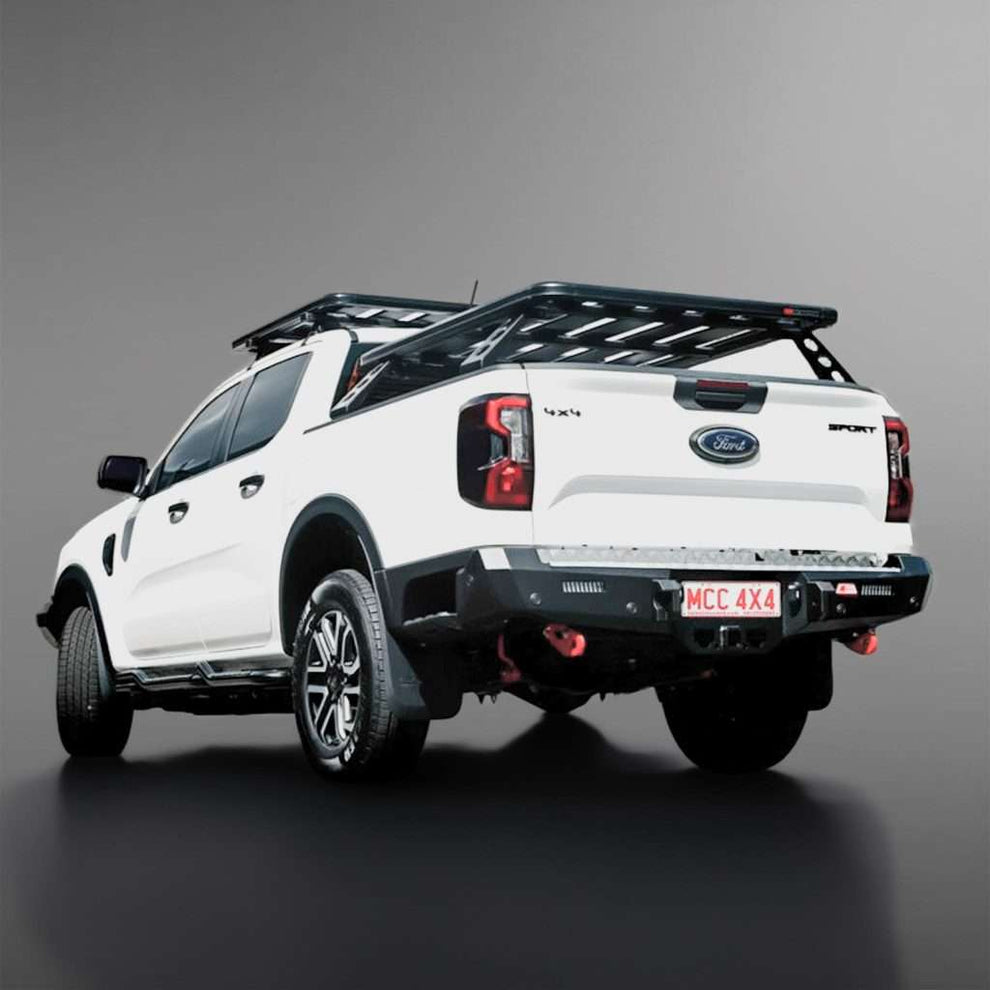 RANGER T9 2023 to Current NEXT GEN: ROCKER REAR REPLACEMENT BUMPER WITH TOWBAR