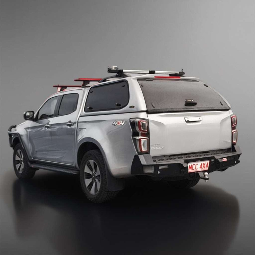 ISUZU GEN 7 2022 to current OR Mazda BT50 2021 to current model: ROCKER REAR REPLACEMENT BUMPER WITH TOWBAR