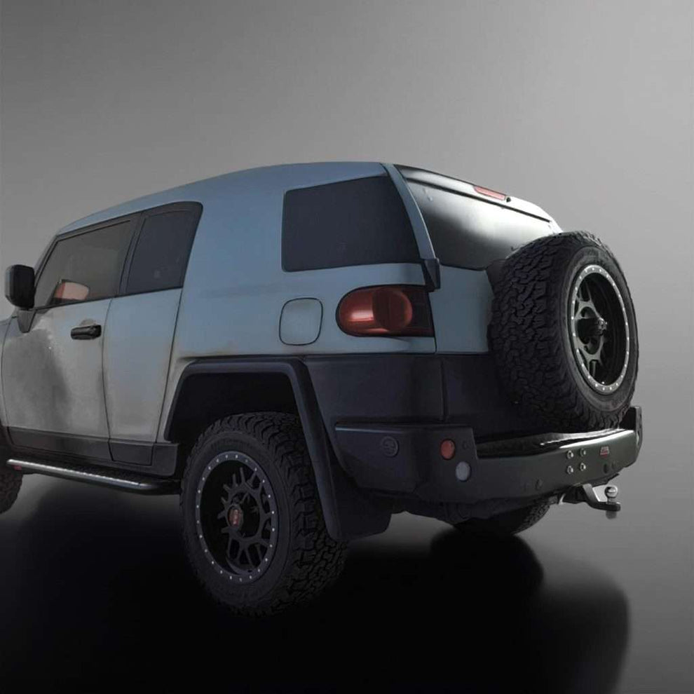 FJ CRUISER 2010 to current: ROCKER BAR REPLACEMENT BUMPER PLUS TOWBAR