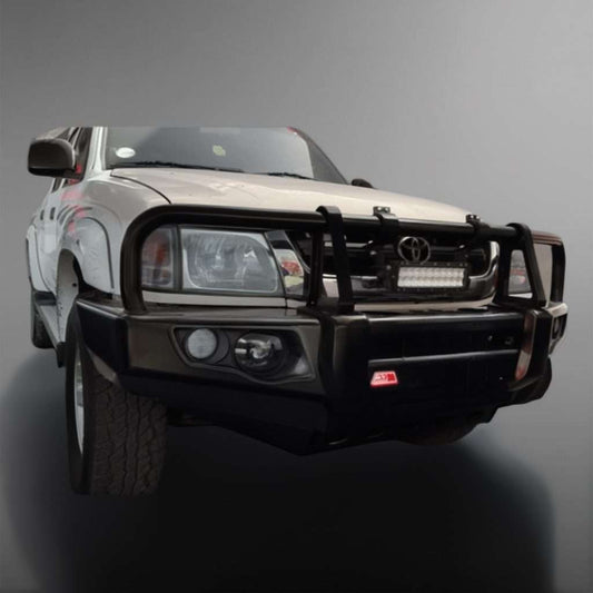 HILUX KZTE 1997 - 2004: POST TYPE FRONT BUMPER REPLACEMENT BULLBAR