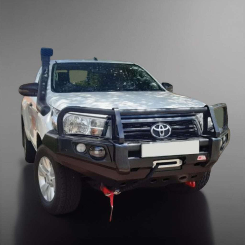 HILUX ROCCO/DAKAR/LEGEND 50 GD6 2018 - 2020: POST TYPE FRONT BUMPER REPLACEMENT BULLBAR