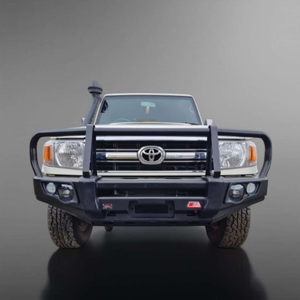LANDCRUISER 70/79 Series PICK UP or STATION WAGON 2007 - 2024: POST TYPE FRONT BUMPER REPLACEMENT BULLBAR