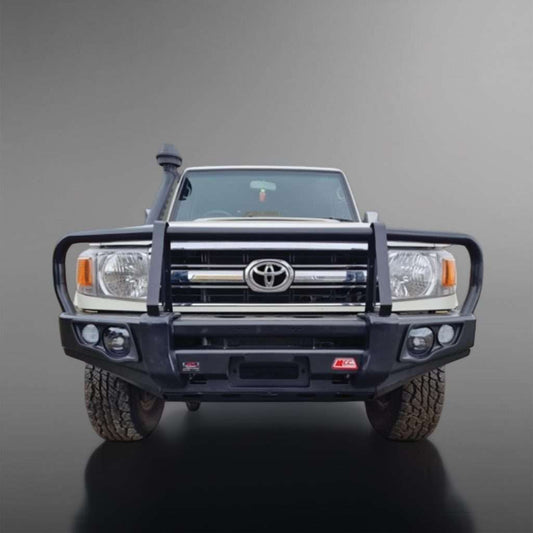 LANDCRUISER 70/79 Series PICK UP or STATION WAGON 2007 - 2024: POST TYPE FRONT BUMPER REPLACEMENT BULLBAR