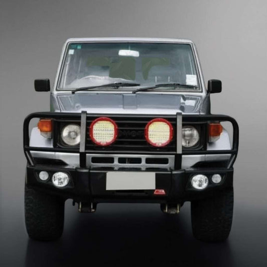 LANDCRUISER 70/79 Series PICK UP 1994 - 2007 CLASSIC (Round head lights): POST TYPE FRONT BUMPER REPLACEMENT BULLBAR