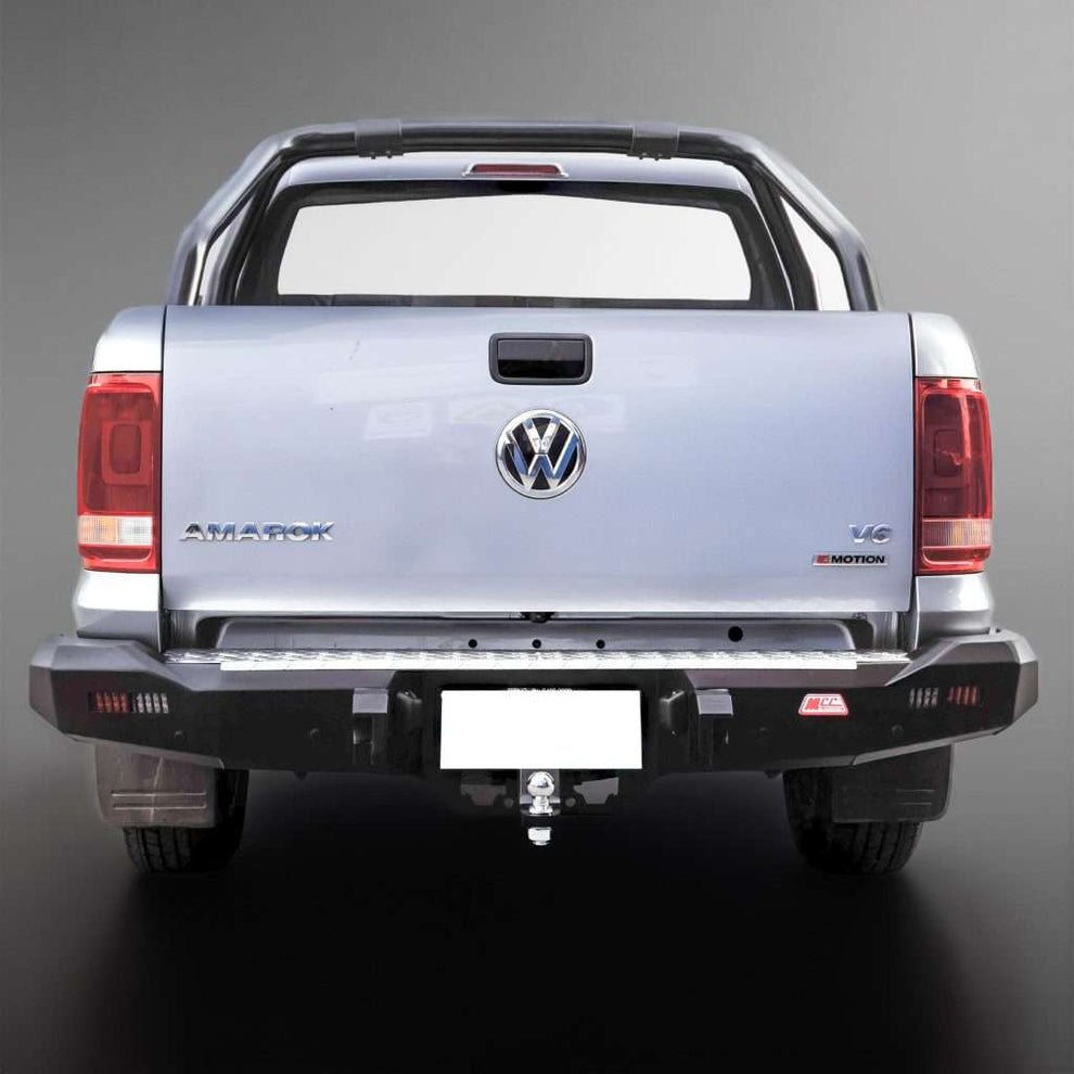 VOLKSWAGEN AMAROK 2010 to 2023: ROCKER REAR REPLACEMENT BUMPER WITH TOWBAR