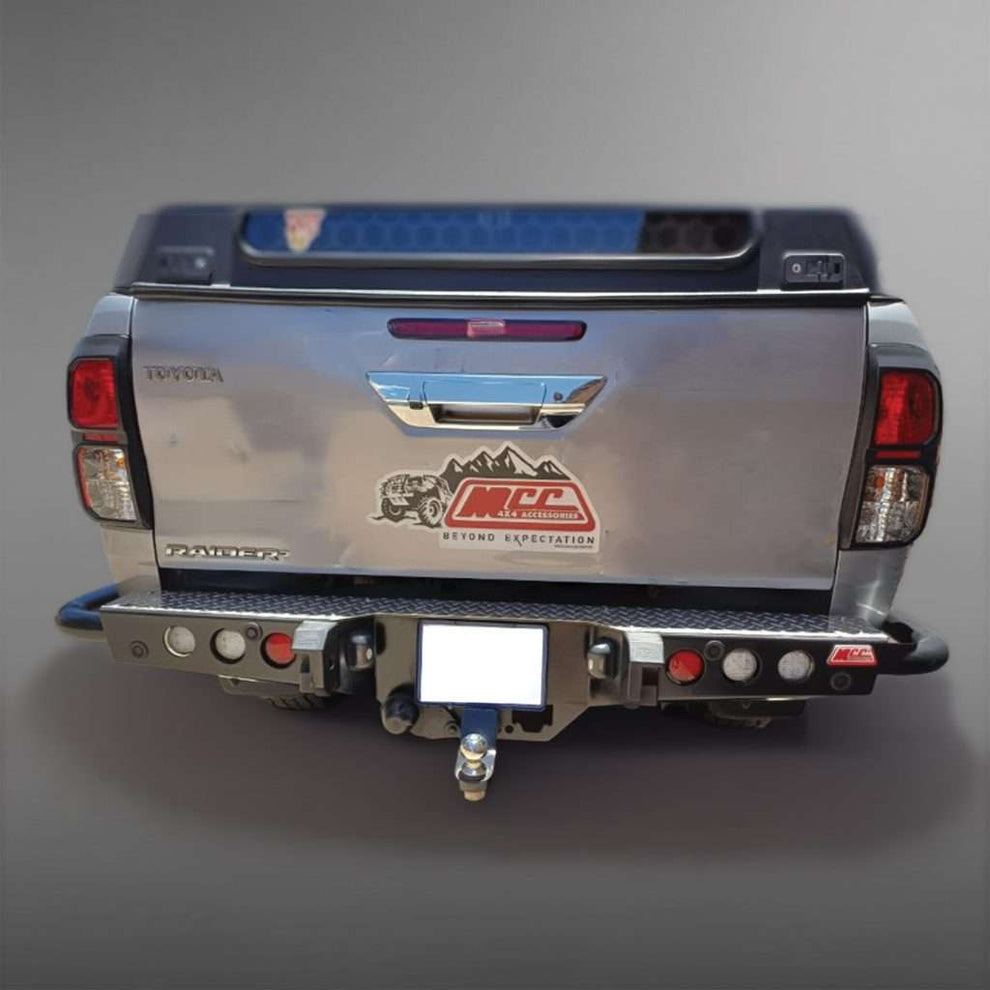 HILUX GD6 2016 to current: JACK REAR REPLACEMENT BUMPER WITH TOWBAR