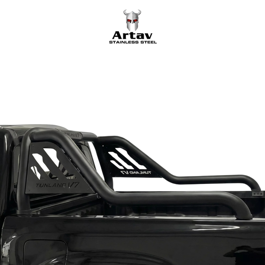 Foton Tunland V7 Extended Sport Bar w Steel Plate Black 2025 >