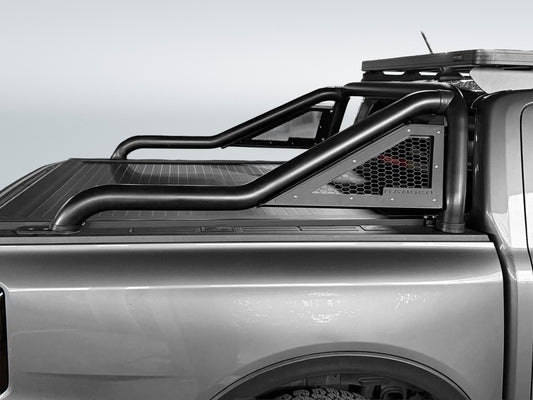 Ford Ranger Next Gen GLADIATOR Sports Bar Black - Double Cab Model Only (Fits with Securi Lid M/E and OEM Tonneau Cover) 2023 >