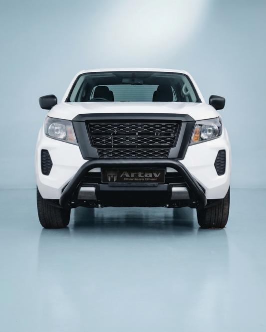 Artav Nudge Bar Black for use on Nissan Navara D23 Facelift Model   2021 >